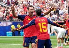 Oyarzabal double seals 3-0 Spain win